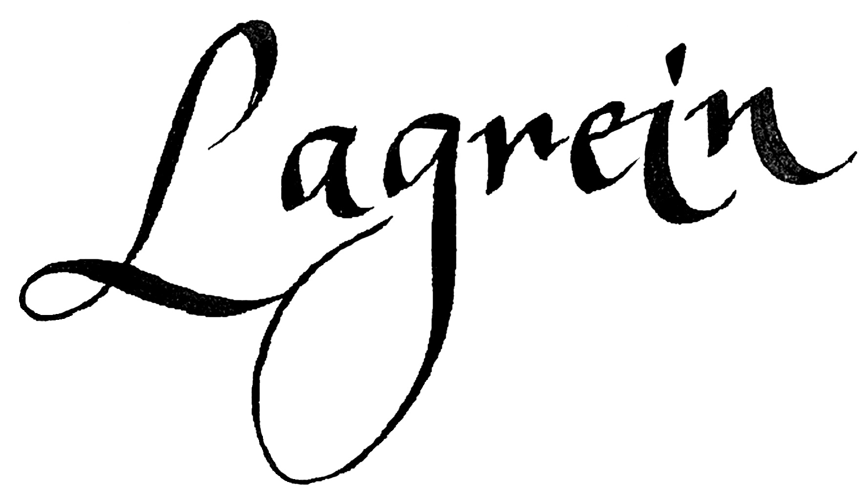 Lagrein calligrafia